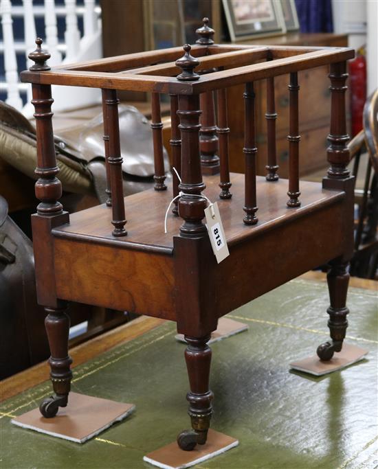 A George IV mahogany Canterbury W.43cm